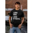 thumbnail image 4 of Love God and Others Christian Quote Plus Size Crewneck Graphic Tee Shirt Brisco Brands 3X, 4 of 5