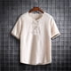 thumbnail image 1 of pstuiky camisetas para hombre, Camisa informal de manga corta con cuello en V para hombre, cómoda y a la moda. camisetas de hombre xl, 1 of 4