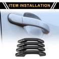 thumbnail image 2 of Cubierta de manija de puerta exterior de 4 piezas, protector de manija de puerta para GMC Yukon 2015-2023 con patrón de fibra de carbono negro y 4 teclas, 2 of 6