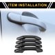 thumbnail image 2 of Cubierta de manija de puerta exterior de 4 piezas, protector de manija de puerta para GMC Yukon 2015-2023 con patrón de fibra de carbono negro y 4 teclas, 2 of 6