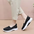 thumbnail image 5 of ibiyuan Orthopedic Shoes for Women Mesh Knitted Woven Walking Shoes Women Adjustable Upper Closed Toe on Wide Toe Box Sneakers Women Classic Hands-Free Platform Mary Janes Workout Gym Shoes, 5 of 9