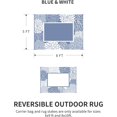 thumbnail image 3 of XNKOLMJ Outdoor Rug Carpet Waterproof Patio Rug 5x8 ft-Portable RV Camping Rug Mat-Non Fading Outdoor Area Rug for Deck Picnic Balcony Backyard Porch Beach Reversible Black &amp; White, 3 of 6