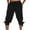 X-886Black, variant on YMNXA Men's Casual Pants Drawstring Elastic Waist Solid Color Straight Leg Breathable Lightweight Knee Length Trousers With Pockets For Daily Wear,Black,L