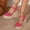 Hot Pink, variant on Women's Solid Color Lace-Up Closed-Toe Heel Woven Sandals with Platform Sole Boho Style Soft Non- Comfortable Lightweight Casual Summer Dress Shoes White 37