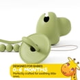 thumbnail image 4 of Muqee Peeko Elegant Pacifier Set with Pacifier Clip and Holder for infants - 3 pc Set in Green Color, 4 of 6