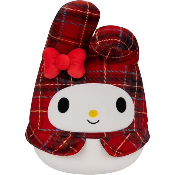 Squishmallows Original Sanrio 14-Inch Red Plaid My Melody Plush - Large Ultrasoft Official Jazwares Plush