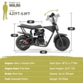 thumbnail image 7 of Oryxearth OGM105 Plus 4-Stroke Mini Bike, 105CC Gas Powered Dirt Bike,Off-Road Trail for Adult, up to 30 Mph, Black, 7 of 7