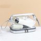 thumbnail image 4 of Cosméticos Transparente Para Mujer, Bolsa De Maquillaje Transparente Portátil, Impermeable, Con Cremallera De Viaje, Bolsa De Almacenamiento De Separación En Seco Y Húmedo seitruly HA043559-03, 4 of 6