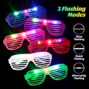 20 Pack LED Glasses Dance Party Favors Light up Glasses, Glow In The Dark Party Supplies Accessories for Adult,New Years Eve Party Supplies 2026 Neon glasses Birthday Party Favors