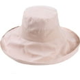 thumbnail image 2 of CoCopeaunts Women Bucket Hat Super Wide Brim Fold Bucket Cap Beach Wedding Solid Color Floppy Fisherman Hat with Chin Strap, 2 of 8