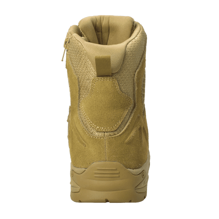 

Men s 8 Suede Leather Side Zipper Waterproof Tactical Boot Coyote