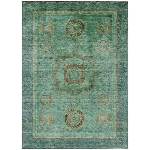 Dalyn Rugs Machine Washable Indoor/Outdoor Chantille ACN2159 Green 2'6" x 3'10" Rug