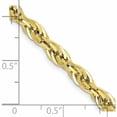 thumbnail image 2 of 10K Yellow Gold 4.75mm Semi-Solid Rope Chain (28 X 4.75) Made In Peru 10bc169-28, 2 of 5
