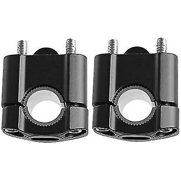 Motorcycle Handlebar Risers Universal Motorbike Handlebars Risers Fit For 7/8" 22mm / 11/8" 28mm Aluminium Alloy Durable Bars Clamp 2pcsblack