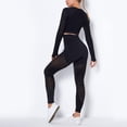 thumbnail image 3 of Mchoice Workout Sets for Women 2 Piece Seamless Outfits Yoga Crop Tops High Waist Sports Leggings Tracksuits, 3 of 7