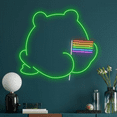 thumbnail image 4 of Glowneon Frog Butt LGBT Flag Neon Sign, Abstract Wall Decor LGBTQ+, 4 of 4