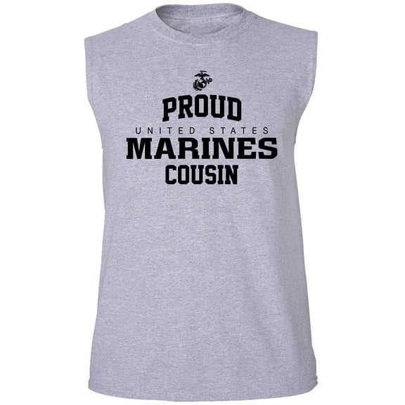 Proud Marines COUSIN Adult Sleeveless Tee