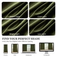 thumbnail image 6 of Jainmy Olive Green 100% Blackout Velvet Curtains 84 Inches Long for Bedroom Living Room, Luxury Heavy Thick Thermal Insulated Back Tab Window Drapes,2 Panels,52"x84", 6 of 9
