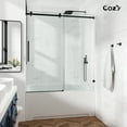 thumbnail image 2 of Cozy 48"x 76" Frameless Single Slide Shower Door 3/8"Tempered Square, 2 of 11