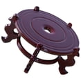 thumbnail image 6 of Homoyoyo Dark Red Wooden Plant Stand Rustic Indoor Home Decor Flower Pot Holder Storage Rack for Living Room, 6 of 8