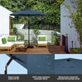 thumbnail image 3 of Above 9' Patio Market Outdoor Umbrella Quickswap with Rib Replacement Technology, Navy, 3 of 7