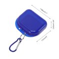 thumbnail image 4 of Unique Bargains 1 Pc Braces Box with Buckle Compact Braces Storage Box Clear Dark Blue, 4 of 5
