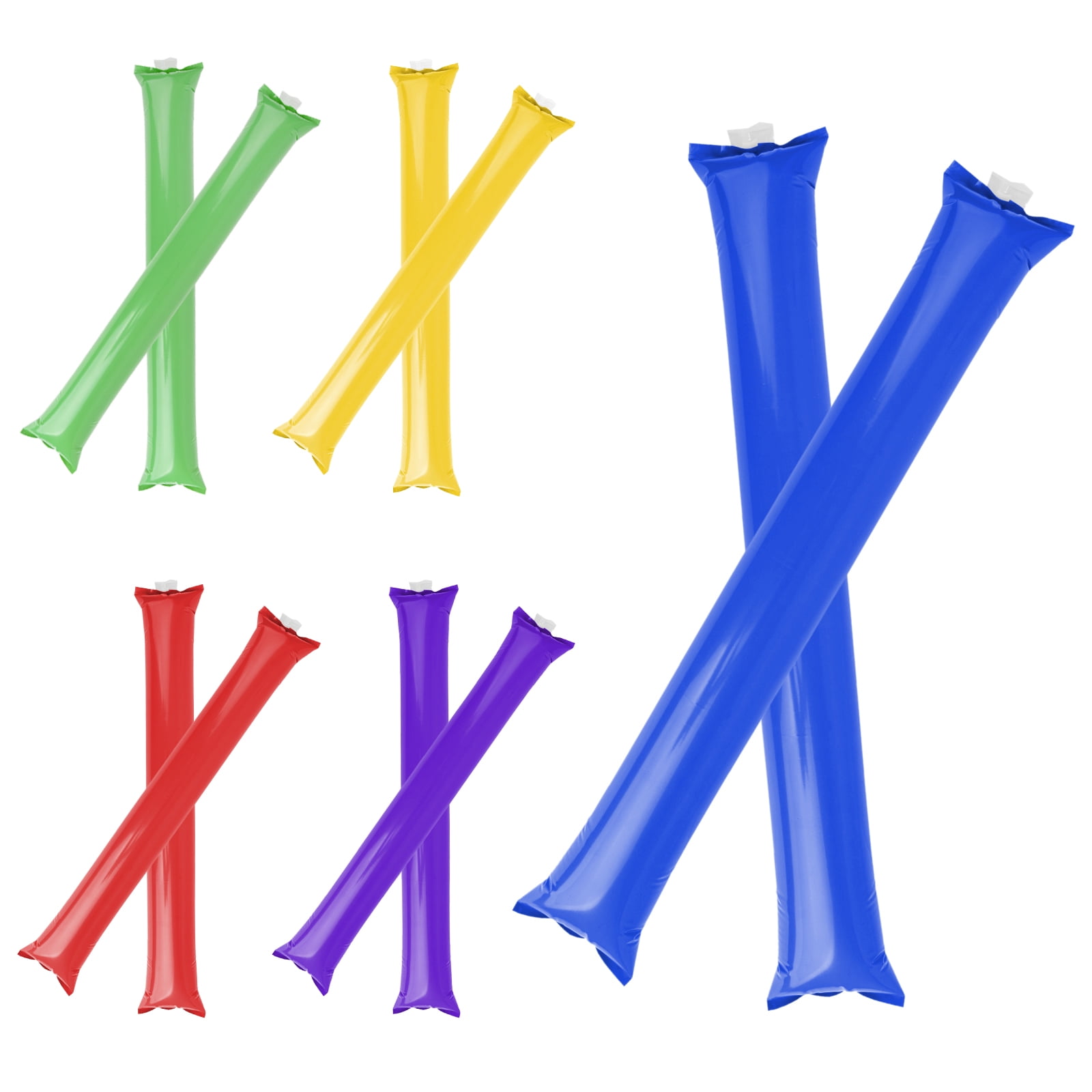 GOGO 100 Pcs Thunder Sticks Inflatable Bam Bam Spirit Stick, Colored