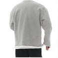 thumbnail image 3 of Busydd Mens Sweatshirts Solid Color Pullover Sweatshirt Casual Loose Cotton Sweatshirt Pullover Tops Long Sleeve Crew Neck Sweatshirt for Mens, 3 of 4