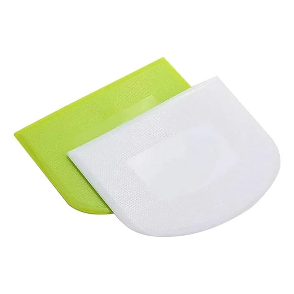 WHEANG Plastic PE Soft Scraper Cake Scraper Rice Noodle Half Round Ladder Dough Scraper Baking Tool