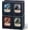 4, variant on 4 pack Deck Box Compatible with MTG, Display Card Storage Box Holds 100 Double-Sleeved Cards, Trading Card Deck Case Compatible with Magic the Gathering with PU Leather & Magnetic Closure