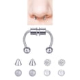thumbnail image 3 of Septum Nasal Réutilisable Septum Nasal, pour Hommes, Nez Non avec Pointes de Rechange - Acrylique, 3 of 7