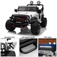 thumbnail image 4 of VOLTZ TOYS 2 Seater Ride On Car, 12V Electric Car for Kids, Electrical Jeep with 2 Seats, Full LED Lights, Parental Remote Control, MP3 Player (White), 4 of 8