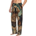 thumbnail image 5 of Cauagu Tree Meditating Golden Retriever Mens Pajama Pants Sleep & Lounge Pants,PJ Bottoms with Pockets-Small, 5 of 7
