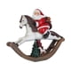 thumbnail image 1 of Escultura de resina de Papá Noel para decoración navideña, regalo de Año Nuevo y fiesta. Montar a caballo, 1 of 9