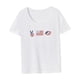 thumbnail image 4 of Camiseta de verano para mujer, ajuste regular, cuello redondo, para playa, trabajo, compras, vacaciones SG, 4 of 7