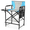 Blue & Gray | 26" Seat Height, variant on Tcbosik Camping Directors Chair, Portable Folding Chair with Side Table, Artist Makeup Chair with Pocket, Footrest and Cup Holder for Picnic, Hiking, Fishing, Olive