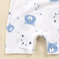 thumbnail image 6 of Xudanell Baby Boys Girls Romper One-Piece Beach Outfit Summer Clothes 0-24 Months (6-12 Months, Blue), 6 of 6