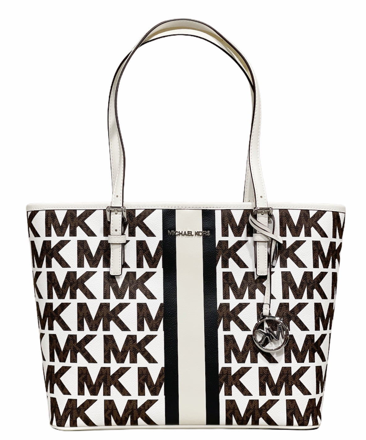 MK white tote bag