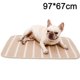 thumbnail image 2 of Alfombrilla reutilizable para orinar + guantes de aseo para cachorros/acolchados, de rápida absorción, 2 of 5