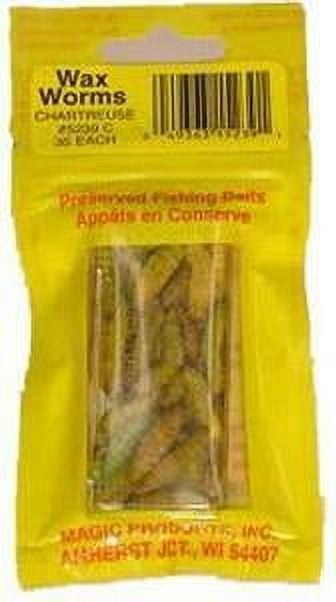 Magic Products Preserved Real Fishing Bait Wax Worms .21 oz
