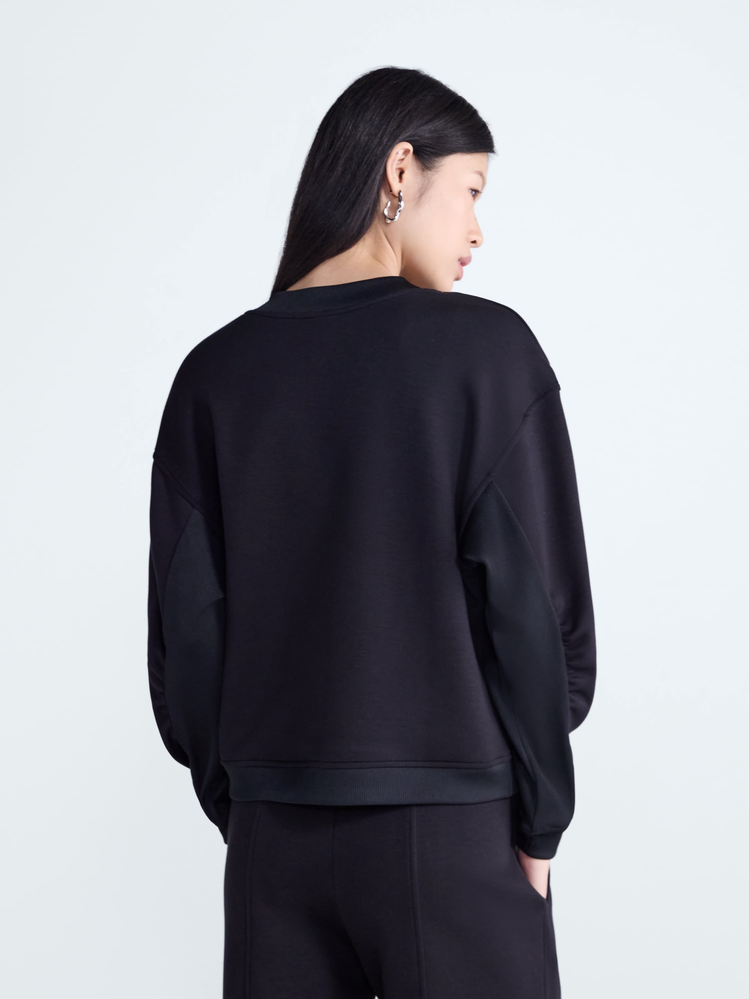 Scoop Women's and Women's Plus V-Neck Sweatshirt, Sizes XS-4X