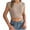 Khaki, variant on TSADFHJI White Tank Tops Women Plus Size Women's Round Neck Sleeveless Knitted Slim Fit Casual Open Navel Vest L White
