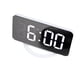 thumbnail image 3 of Reloj despertador digital LED con espejo y carga USB, 4 teclas de función y 2 opciones de modo de tiempo., 3 of 14