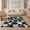 Black, Pattern 4, variant on ODIKA 8'x10' Vinyl Record Inspired With Classic Rock Band Graphics Washable Area Rug Durable, Non-Slip for Living Room, Under Sectional, Family
