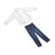 thumbnail image 3 of Ropa en miniatura a escala 1/12, traje de camisa blanca a la moda para muñecos de 6 pulgadas, modelo de figuras de acción, accesorios de vestir, 3 of 9
