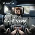 thumbnail image 3 of Baby Car Mirror with 360° Rotation - 9.8" Convex Shatterproof Mirror for Baby Safety with Extra Wide & Clear View - Car Seat Rear Facing with Adjustable Straps, 3 of 7