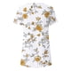 thumbnail image 5 of Blusas de Manga Corta para las Mujeres Botón Impreso Cuello Redondo Top Casual, Blusas para las Mujeres Casual, 5 of 5