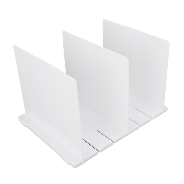 Closet Divider Organizer, Shelf Divider Holder Easy Assembly Multifunctional Modern for Tableware for Purse 3 Divider Board,4 Divider Board,5 Divider Board
