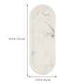 thumbnail image 2 of 1pc Marble Grain Resin Storage Plate Bathroom Storage Plate for Home (White), 2 of 8