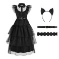 thumbnail image 3 of Disfraz de baile de Halloween, exquisito disfraz negro, disfraz de cosplay, 3 of 6